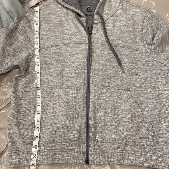 Prana Herringbone Print Full Zip Hoodie EUC - Picture 14 of 16